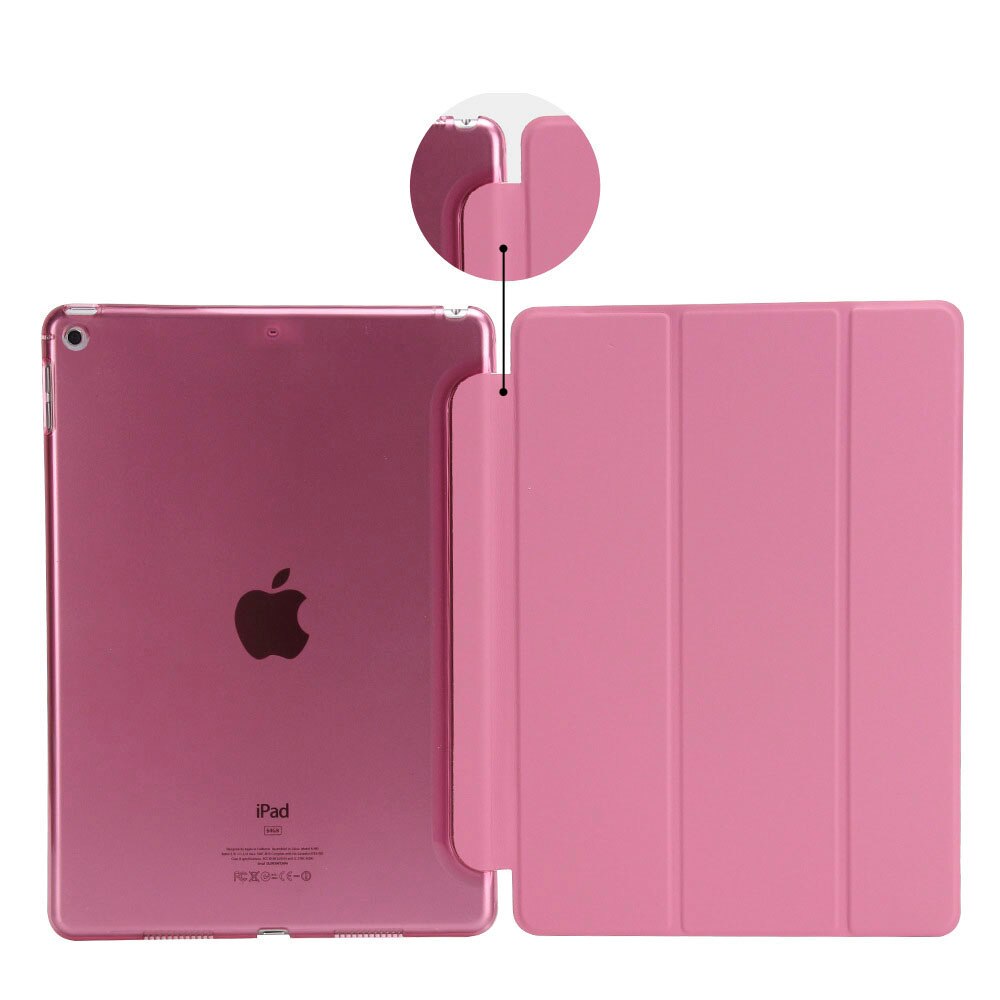 Leder Weichen Fall Für Apple iPad Mini 1 2 3 Stoßfest Widerstand Anti-Staub Abdeckung Fall Für iPad ultra Slim Smart Flip Fall: Pink