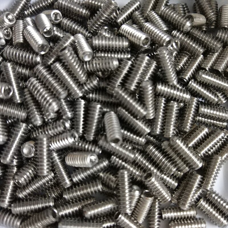 100 PCS 9mm Silver Stainless Steel Surfboard Fin Screws For Water Sports Surfing All Double Tabplugs Surfing Outdoor Accessories