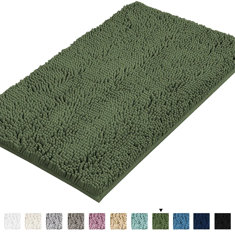 Chenille Carpet Soft Pluch Bedroom Bedside Rugs Absorbent Non-slip Bathroom Accessories Foot Mats Entrance Door Mat Home Decor