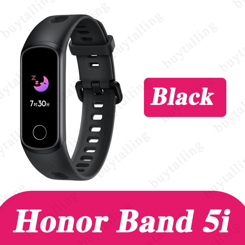 Huawei honor band 5i älykäs bändi veren happi seuranta älykello sykemittari unen seuranta musiikin ohjaus puhelun muistutus: Bändi 5i musta