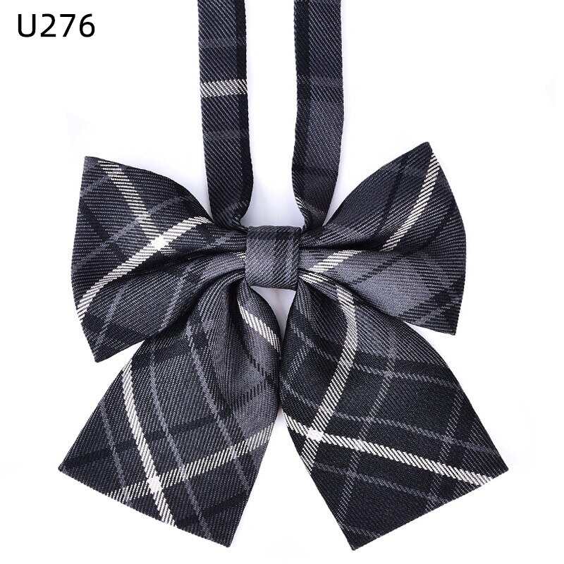 JK Uniform Bow Tie Japanese School Uniforms Striped Wrap Girls Preppy Style Neckties Female Bow-knot Women Apparel Accessories: SU276