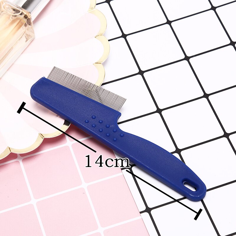 1pc Metal Nit Head Hair Lice Comb High Comfort Head Lice Comb Fine Toothed Flea Flee with Handle For Kids Pet Tool