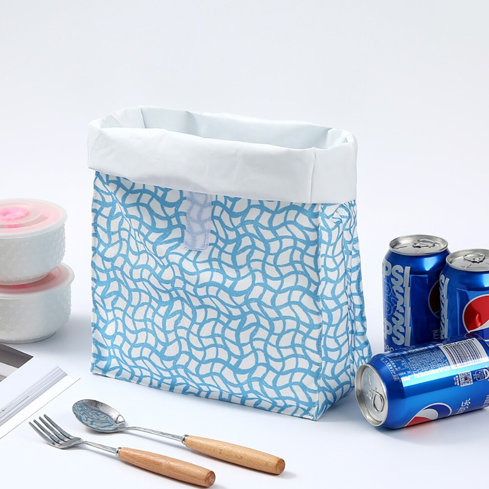 Lunch Bag – Insulated Thermal Tear– Reusable Waterproof Lunch Holder Bags Folds Out Into Placemat - Includes Nifty Utensil Pouch