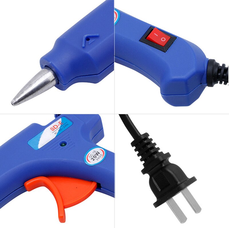 Electric Heating Melt Glue Gun 20W Art Craft Repair Tool US Plug Dls