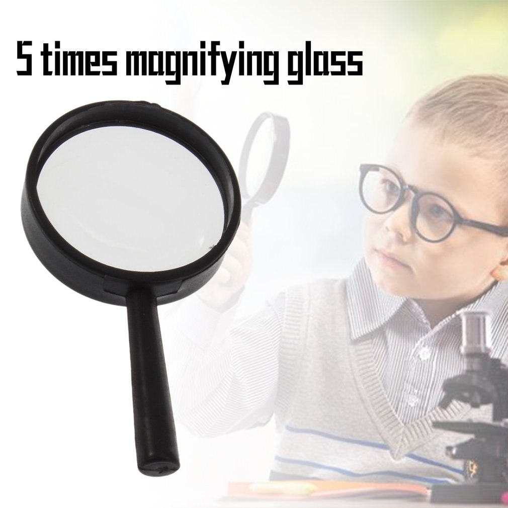 Top Handheld Reading 5X Magnifier Hand Held Magnifying 25mm Mini Pocket Magnifying Glass Children Magnifying Glass