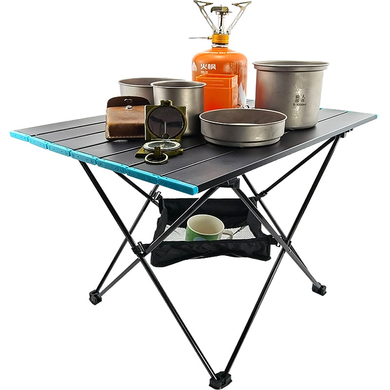 Folding Camp Table Large Portable Camping Table and Carrying Bags for Indoor and Outdoor Picnic