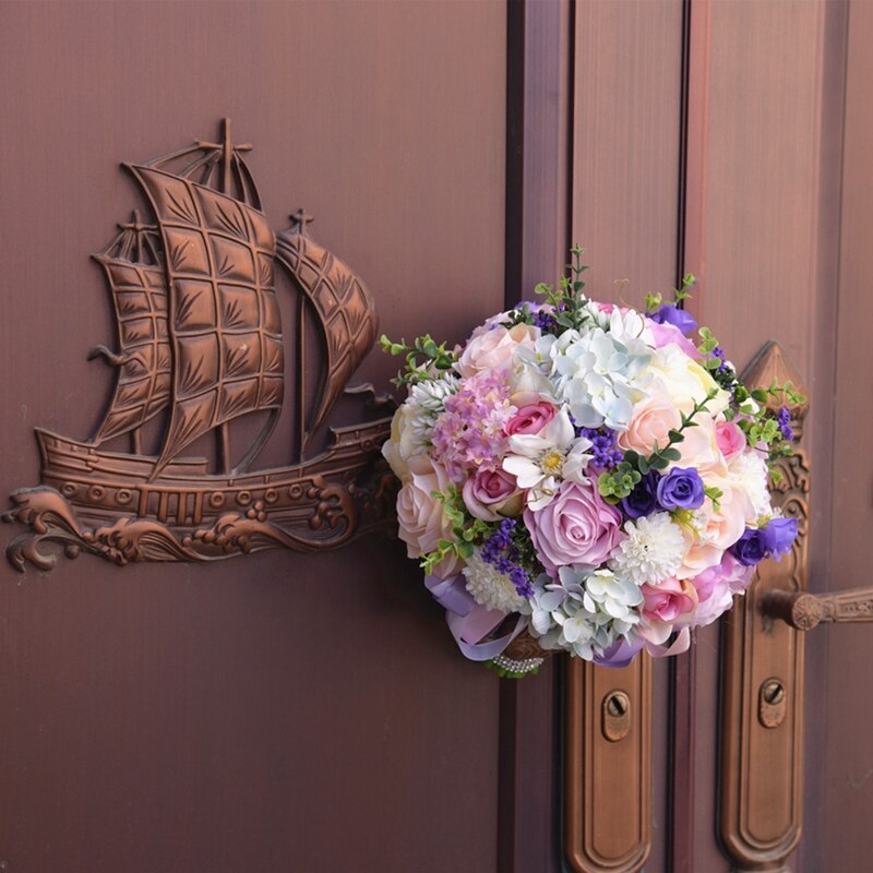 Rozen Bruidsboeket Bruidsmeisje Boeket Bruidsboeket Kunstbloemen Voor Wedding Party