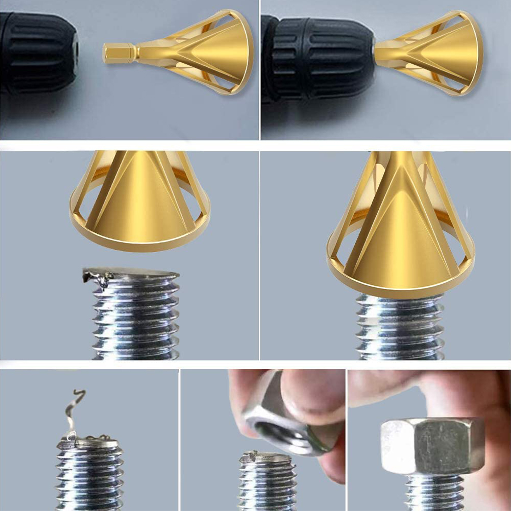 Hex Handle HSS Deburring External Chamfer Tool Stainless Steel Remove Burr Tools for Metal Drilling Tools