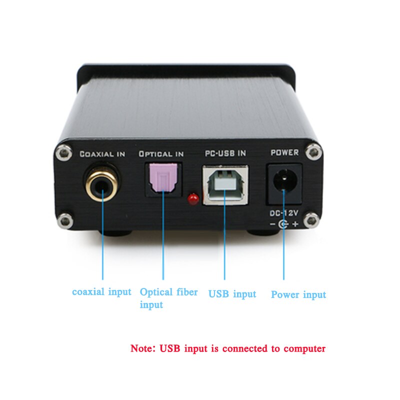 HIFI fever decoder DAC-X3 mini audio decoder amplifier 3.5 headphone jack USB coaxial fiber can be connected to active speakers