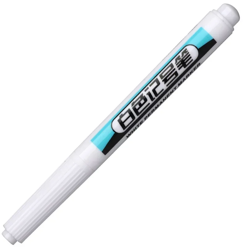 0.7/1.0/2.5MM White Permanent Marker Pens Paint Markers For Wood Rock Plastic Leather Glass Stone Metal Art Supplies