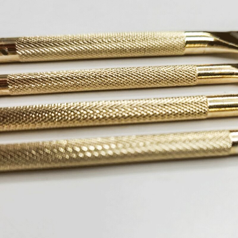 1Pcs 3Mm 4Mm 1/2/4/6 Gouden Kleur Prong Inch Beitel Leer Hobbygereedschappen Hole punch Vetersluiting Stiksels Perforeren Leer Perforator