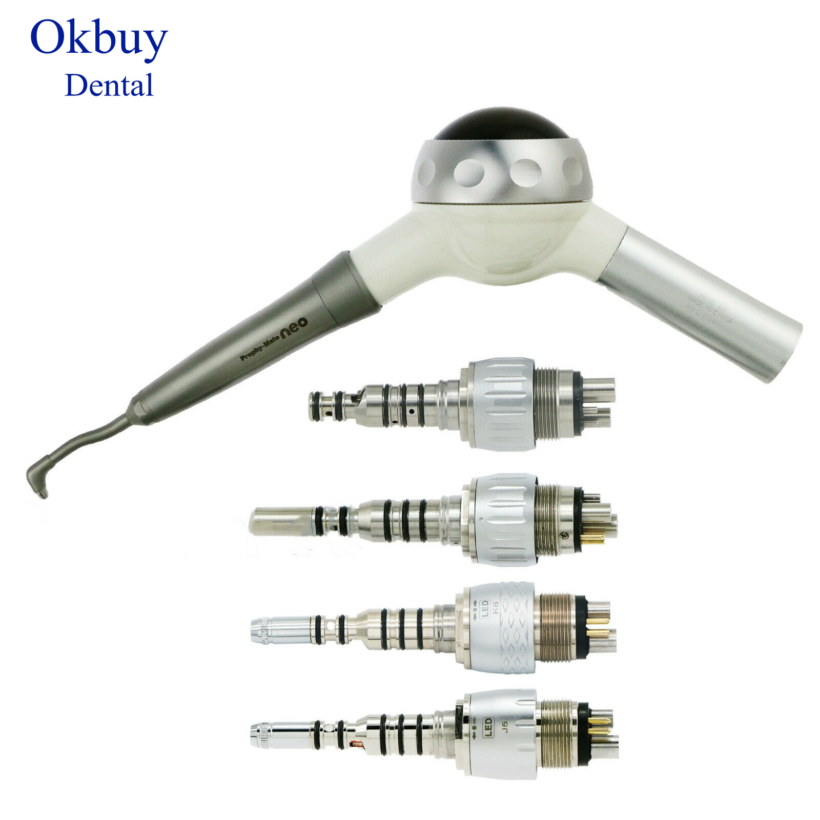 Dental Prophy Jet Polisher Handpiece Intraoral Air Flow Polishing Nozzle System Teeth Cleaning Inner Water for Kavo-coupling