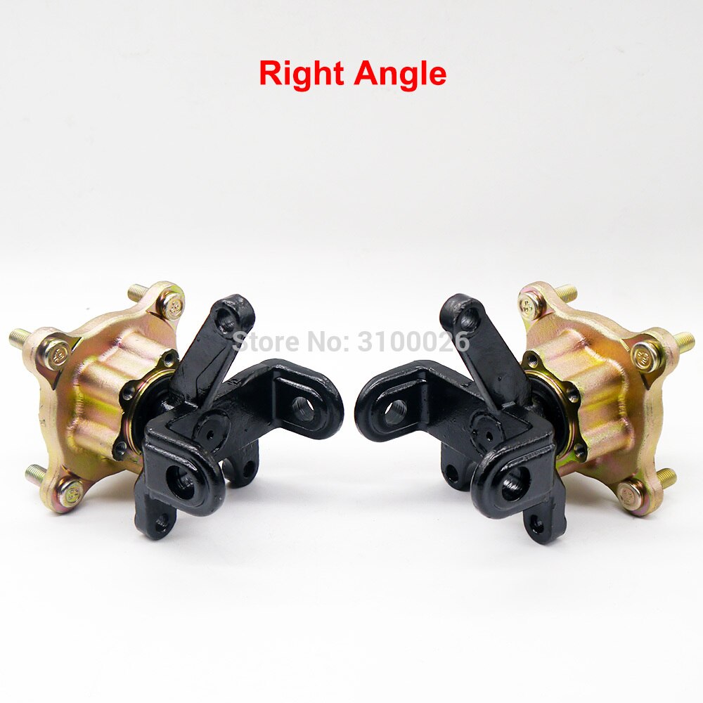 1SET Steering Strut Knuckle Spindles with Brake Disc Wheel Hubs Fit For China ATV 110cc 125cc 150cc Golf Buggy Quad Bike Parts