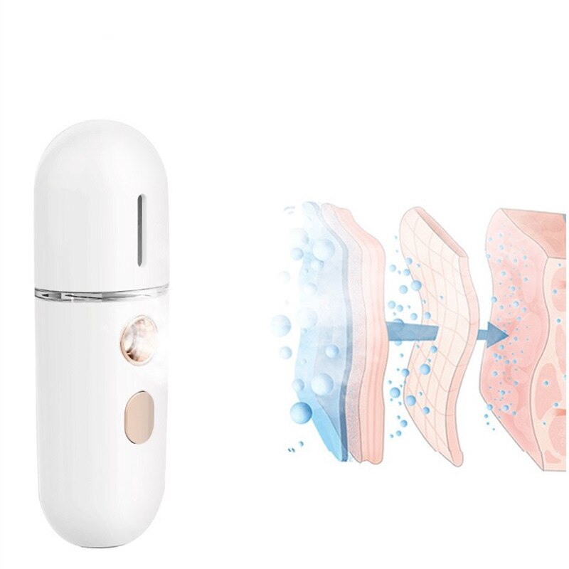 Ultrasone Mini Luchtbevochtiger Usb Oplaadbare Luchtbevochtiger Handheld Voor Thuis Auto Draagbare Stoom Gezicht Luchtbevochtiger