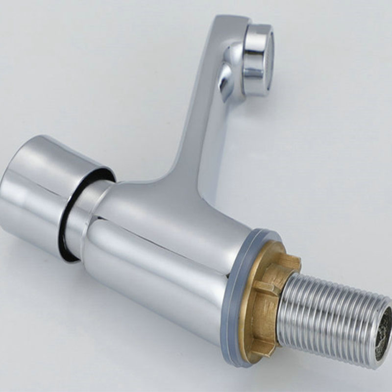 Gezichtswastafel Zelfsluitende waterbesparende kraan Badkamer Wastafel Koudwaterkraan Vertraging Knop Sectie Kraan Badkameraccessoires