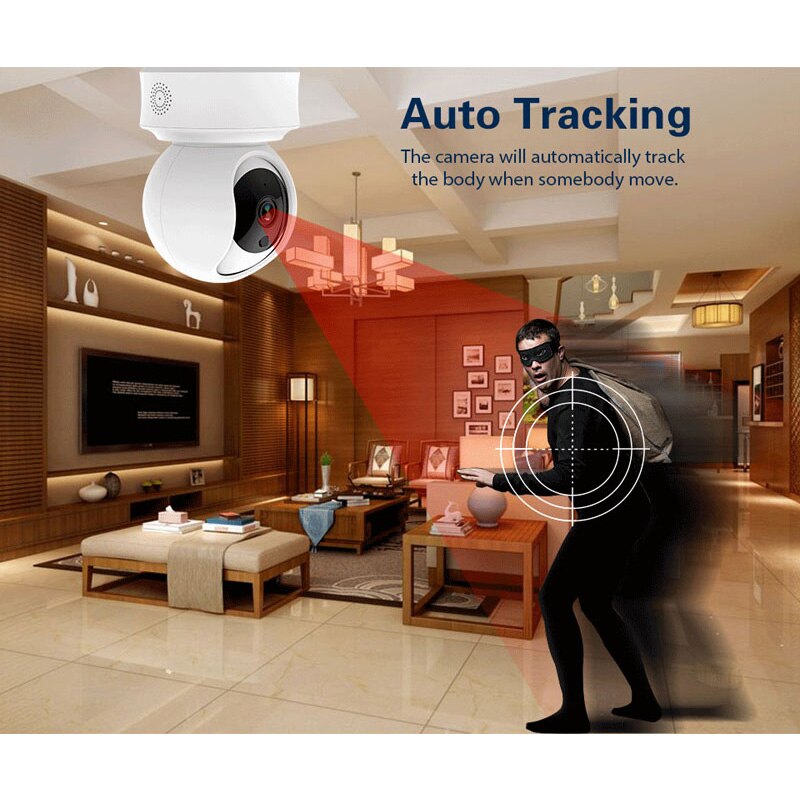 WiFi Security Camera 1080P Home Security HD CCTV Camera Tuya Smart Life Auto-Tracking
