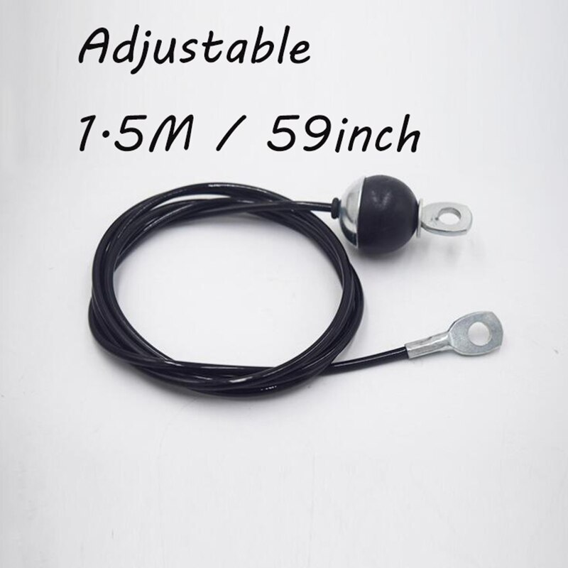 1.5M-3M Gym Cable Wire Rope Replacement Parts Accessories Adjustable Length for Pulley System Cable Machine Workout Equipment: Auburn