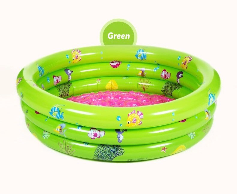 80cm runde oppustelig pool til baby swimmingpool børns oppustelige badebassin lille barn legeplads med reparationssæt  yp01