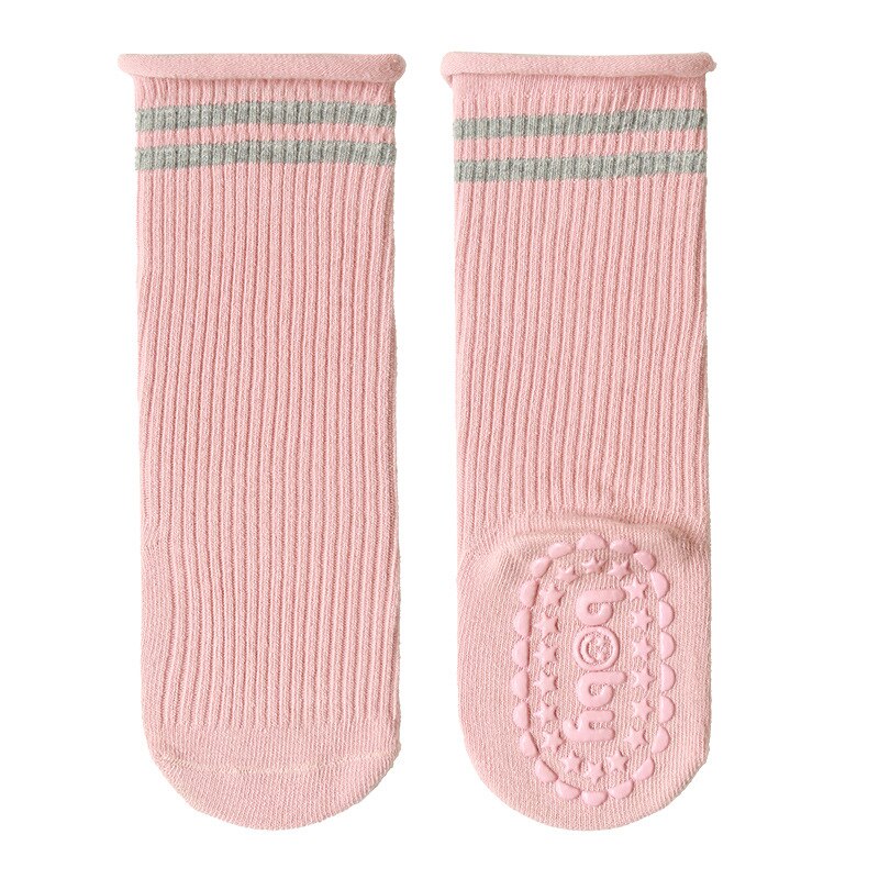 Warmom New Fashion Baby Socks Knee High Boy Girl Infant Toddler Cotton calzini lunghi antiscivolo simpatici calzini antiscivolo per neonate: Colore rosa