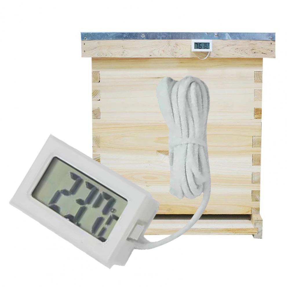 Beekeeping Digital Beehive Hygrothermograph With Sensor Hygrometer Thermometer Bee Hive Tool Langstroth Dadant Beehive Equipment