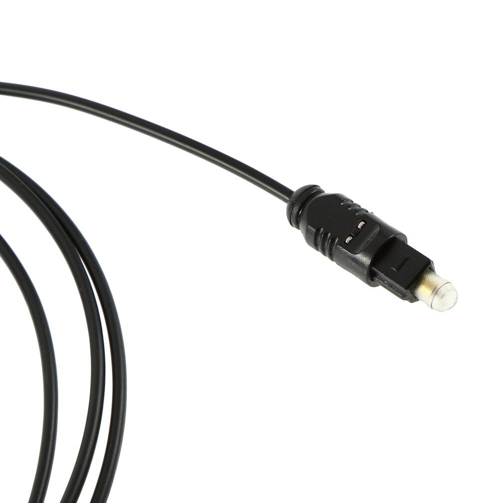 Digitale optische Toslink audio kabel met haakse connector - 4mm / zwart - 2 meter