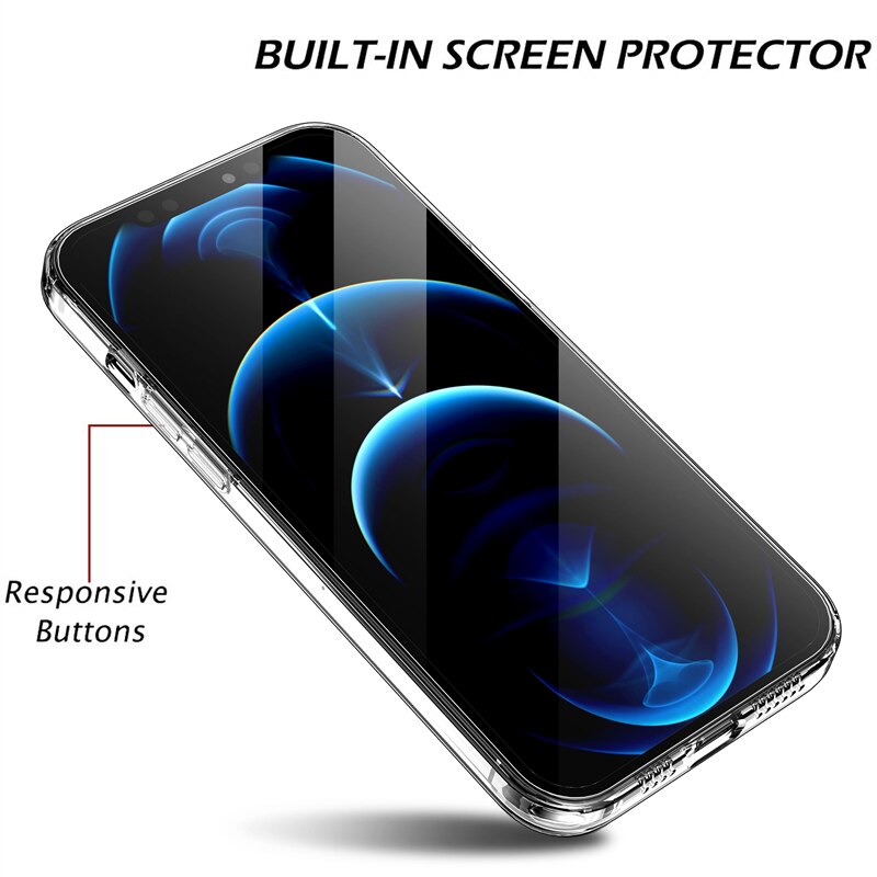 Ultra cienka przezroczysta obudowa telefonu dla iPhone 13 12 Mini 11 Pro Max silikonowa miękka tylna pokrywa dla iPhone XS Max X 8 7 6 Plus SE XR przypadku