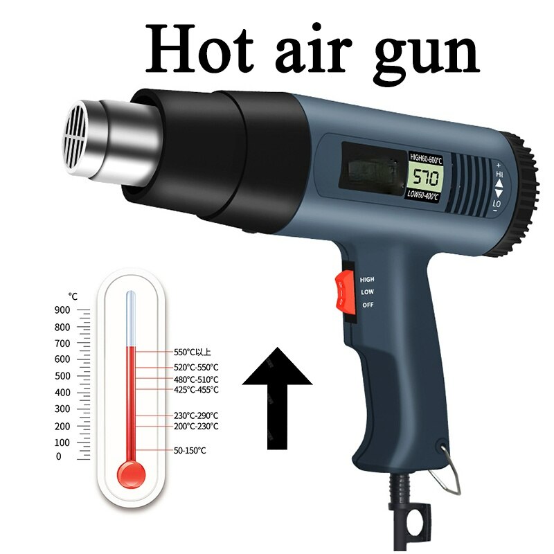Multifunctional Heat Gun Variable Temperature Advanced Electric Air Gun Power Tool Industrial Electric Air Gun