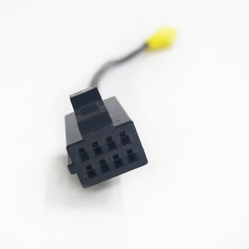 Biurlink-Cable RCA de navegación DVD para coche, adaptador de entrada de vídeo de marcha atrás para cámara de visión trasera, enchufe de 8 pines para Caska D106 D116 HBS, 2 estilos: Style 1