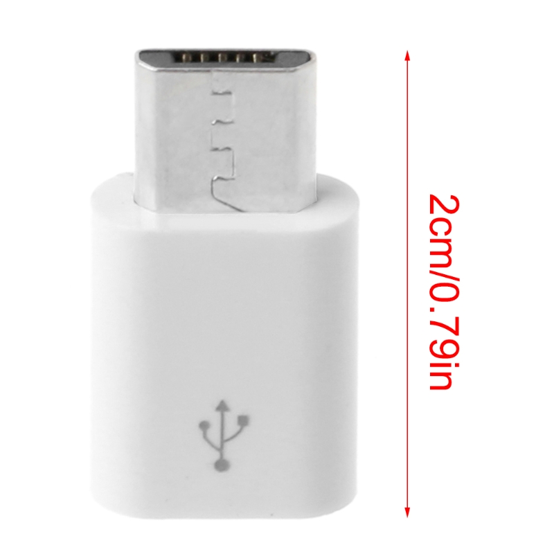 Adaptador Mini USB C hembra a USB macho, convertidor tipo C a Micro USB para portátiles, bancos de energía y cargadores, 1 ud.