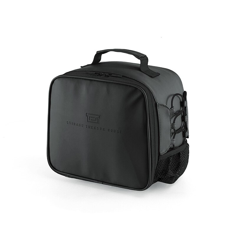 Sereqi novo portátil isolado quente ou saco térmico comida piquenique saco, feminino crianças masculino coleção de alimentos viagem acessórios: Black-Storage bag