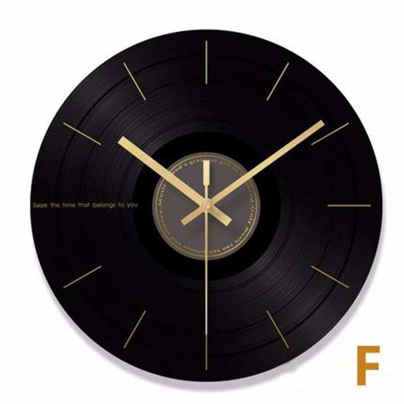 Registro de vinil relógio parede retro numerais romanos industrial números preto relógio jam dinding unik decoração da casa do vintage cozinha 60c050: F