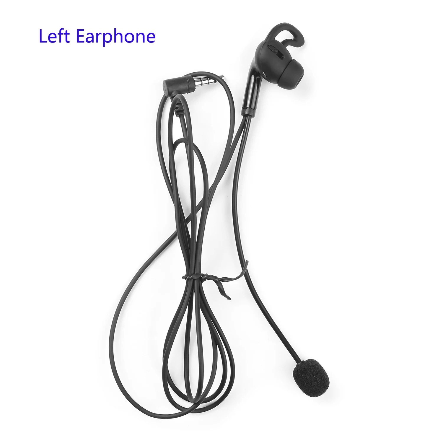 EJEAS-auriculares intrauditivos con enchufe de Audio de 3,5mm, auriculares de árbitro manos libres para FBIM V4C Plus Judge Ear Intercom: Negro
