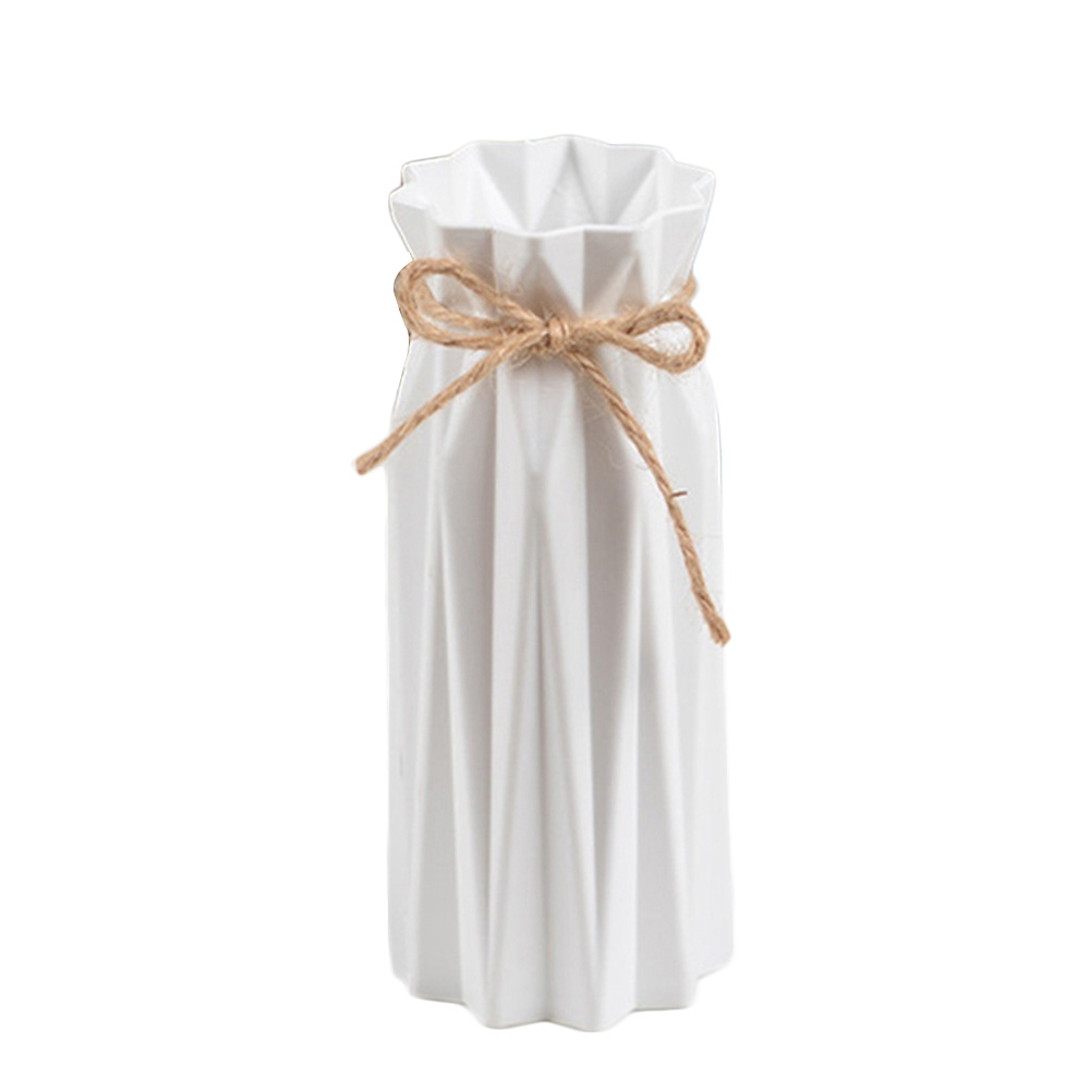 Vase à fleurs en plastique | Origami géométrique nordique pour fleurs, Vases pour maisons, Arrangement de plantes, Pot de fleurs, décoration de la maison, Pot de fleurs: white