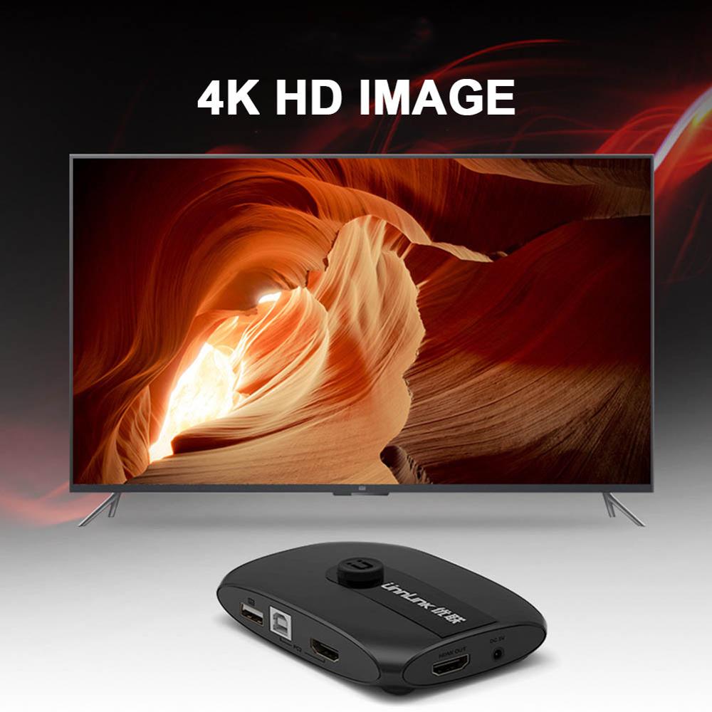 2-Port HDMI KVM Switch 4K 2 in 1 out with USB Hub for PC Monitor Keyboard Mouse