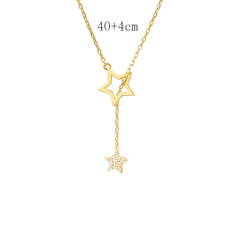 Trendy Shiny Star Choker Charm Kettingen Sieraden Sleutelbeen Keten Kettingen Voor Vrouwen Bruiloft