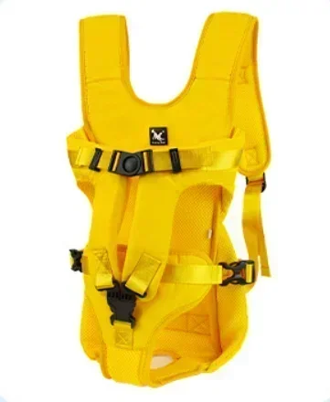 Borsttas voor huisdieren, inwikkelbare rugzak voor grote honden, handig om te dragen bij het uitgaan, nieuw product: M / YELLOW