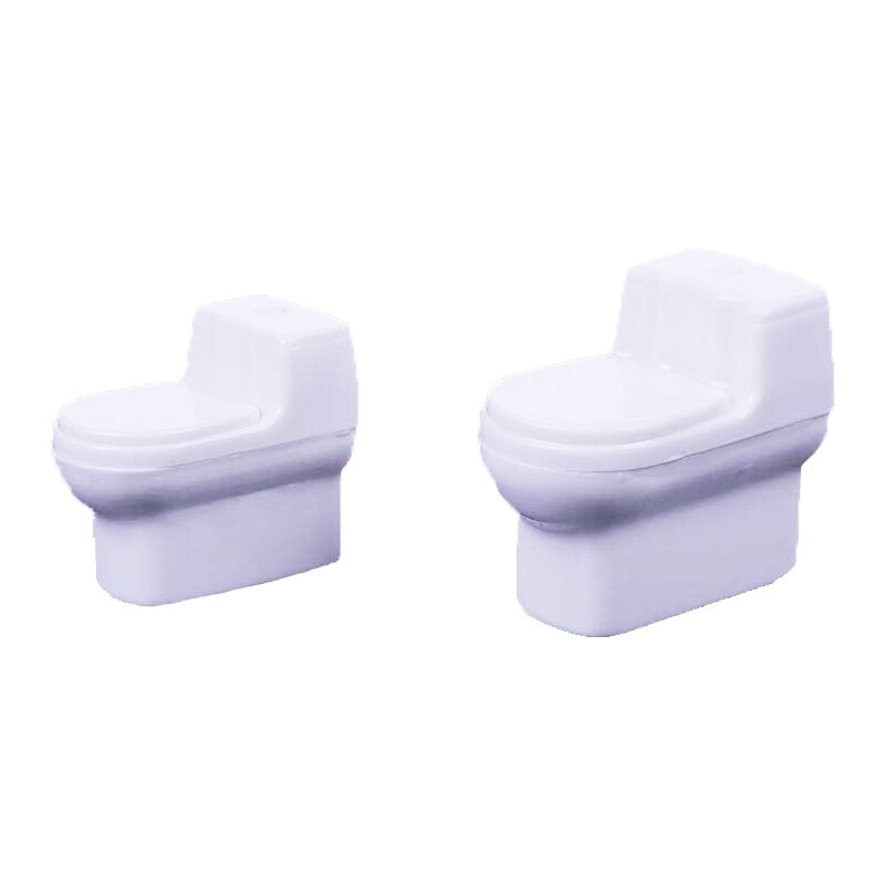 5 Stück 1/20 1/25 1/30 Puppenhaus Badezimmermöbel Spielzeug Toilette Closestool Miniatur Zubehör Puppenhaus Innenlayout