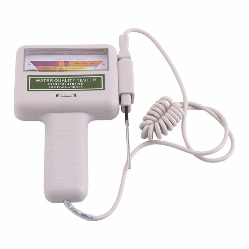 Vand ph klor tester swimmingpool spa niveau meter analyse måling monitor detektor check test kit