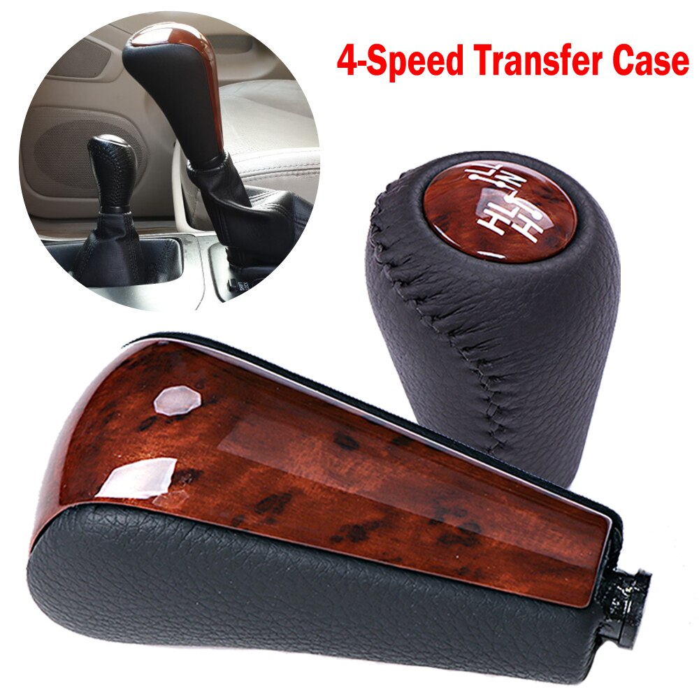 Botão de mudança de engrenagem da transmissão da cor preta/de madeira para toyota land cruiser prado 120 2003 2004 2005-2009 acessórios: 4 Speed-transfer