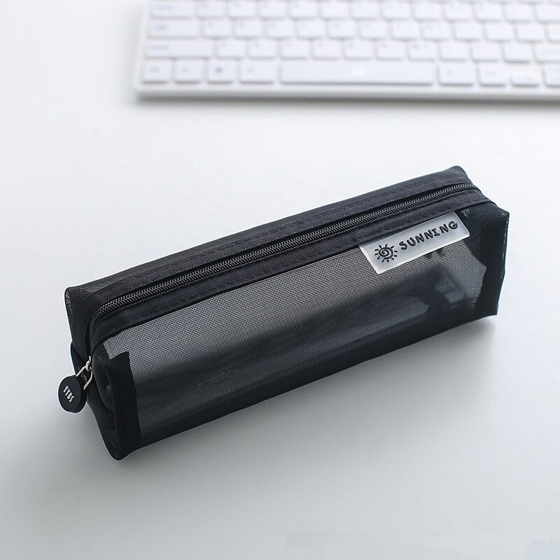 grid pencil case Transparent estuche escolar Kawaii school supplies estojo escola kalem kutusu material escolar pencilcase
