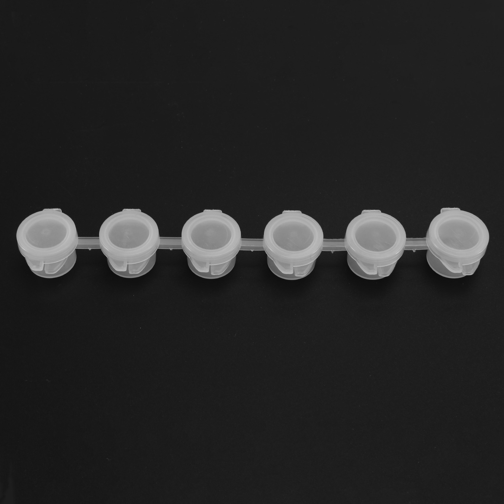 240 Stuks Lege Verf Pot, 40 Strips Acryl Mini Verf Container Strips Opslag Met Deksels Voor Kunsten En Ambachten Verf 3Ml