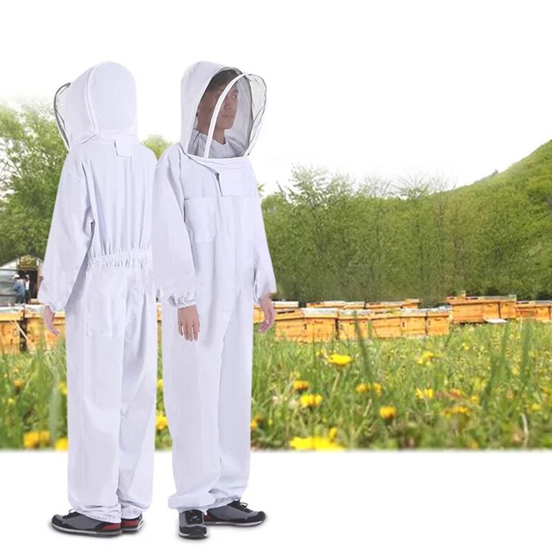 Full Body Beekeeping Clothing Beekeepers Protection Safty Veil Hat