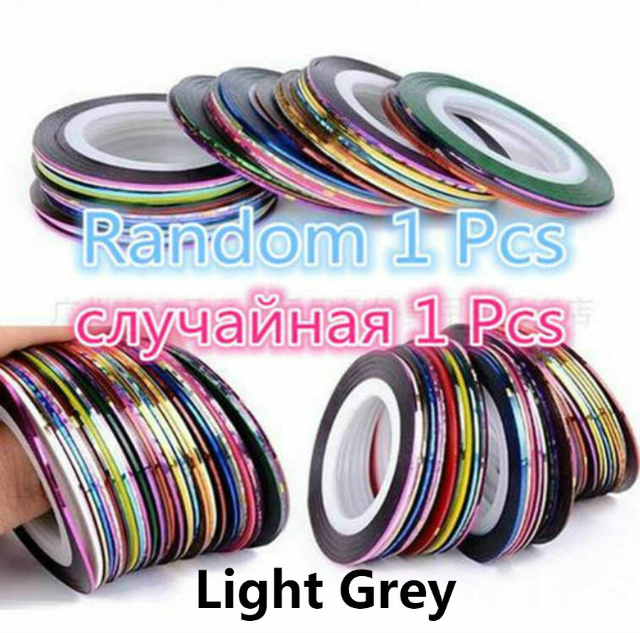 1 Pcs DIY Nail Spot Flower Nail Art Tool 2 Ways Swirl Marbleizing Steel Dotting Pen Nail Art Rhinestones: Light Grey