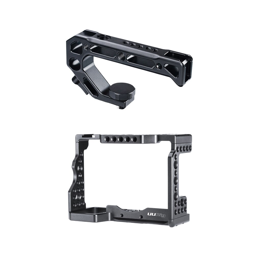 C-A73 Camera Cage for Sony a7iii A7R3 A7M3I Standard Arca-Style Quick Release Plate with Top Handle Grip Sony A7III Handgrip