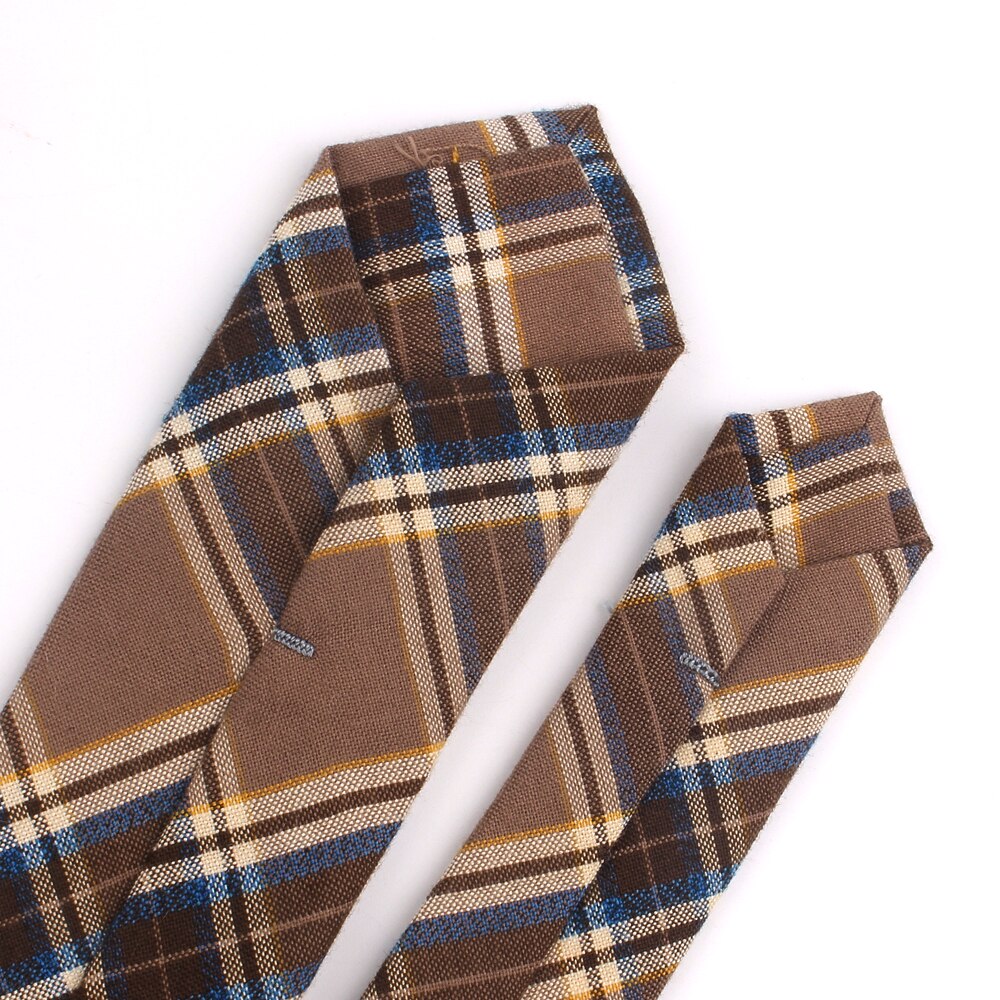 Corbatas de algodón a la para hombres y mujeres, corbata informal a cuadros para niños y niñas, trajes, corbata delgada para de boda, Gravatas