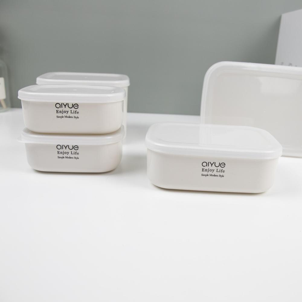 Food Storage Box Microwave Oven Plastic Storage Box Japanese Style Rectangle Lunch Box Fruit Storage Box Bento Box