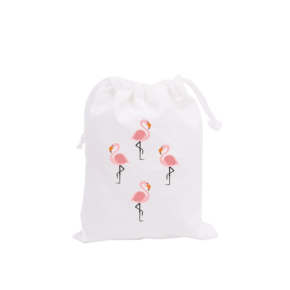 Flamingos Party Favor Bags Candy Bags Animals Theme Birthday Bags Kids Birthday Party Supplies Party Container 6PCS