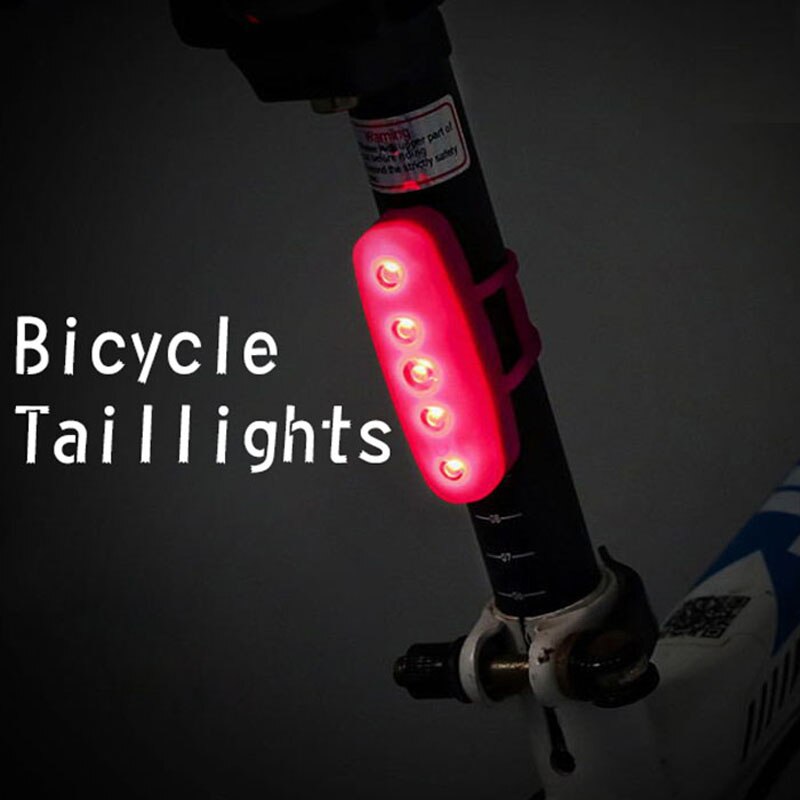 Fiets Achterlicht Led Waterdichte Waarschuwing Zadelpen Achterlichten Lamp Mountainbike Fietsen Accessoires Apparatuur Accessoires