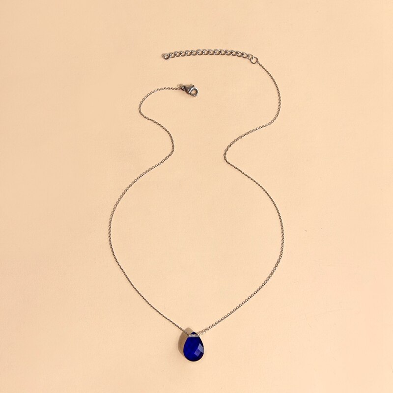 Humor de cambio de Color emoción sentimiento de Control de temperatura de la gota de agua colgante en forma de lágrima collares