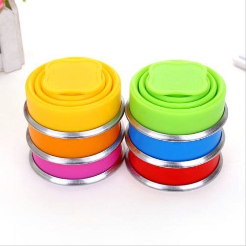 Tool Folding Telescopic Outdoor Tea Coffee Travel Cup Collapsible Silicone Fold Cup With Cover Outdoor Travel Portable